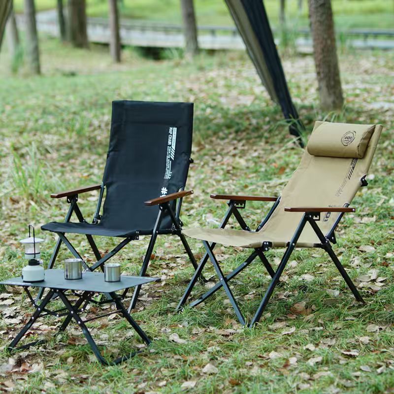 Outdoor Furniture Iron - Складное кресло-шезлонг с высокой спинкой для