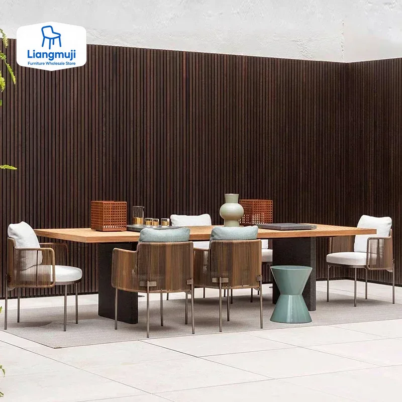 Outdoor Furniture Italian - Деревянные водонепроницаемые наборы садовой мебели, подушки