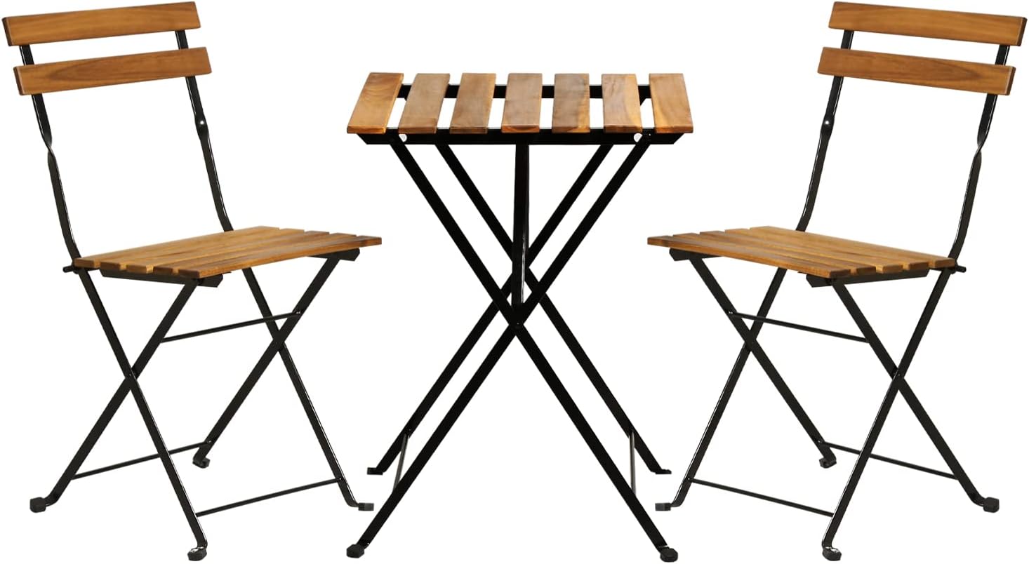 Outdoor Furniture Wooden - Складной комплект для патио из натурального
