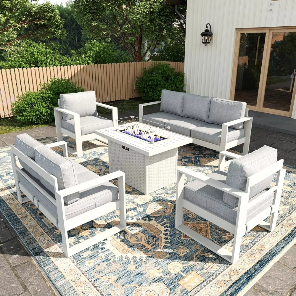 Outdoor Furniture Fire Table - Комплект мебели для террасы и балкона: