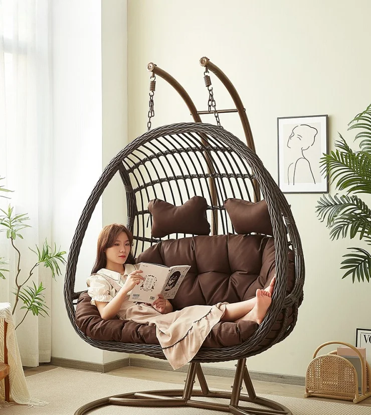 Outdoor Furniture Iron - Подвесное кресло-качалка из ротанга для дома,