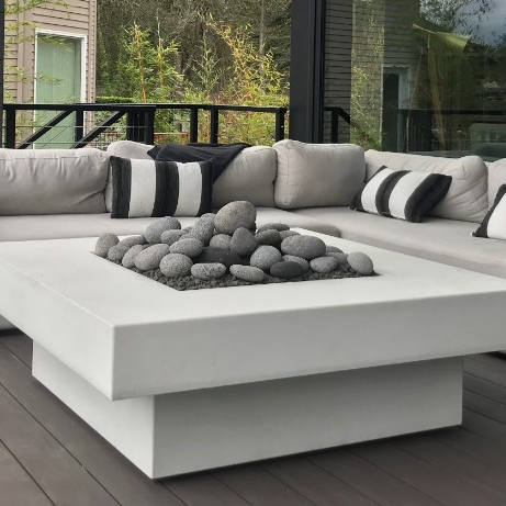 Outdoor Furniture Fire Table - Комплект уличной мебели: диван, стол-очаг, индивидуальный