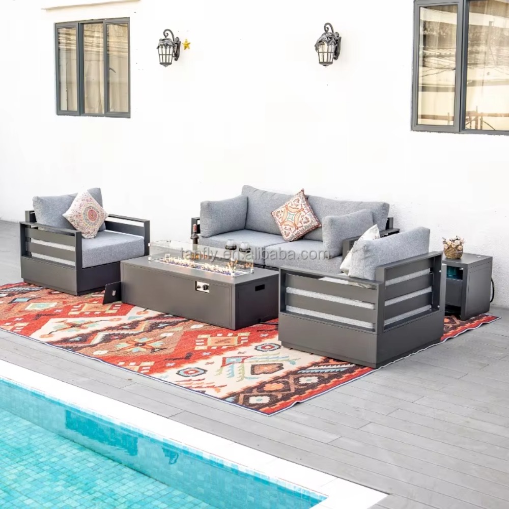 Outdoor Furniture Fire Table - Комплект уличной мебели для виллы и