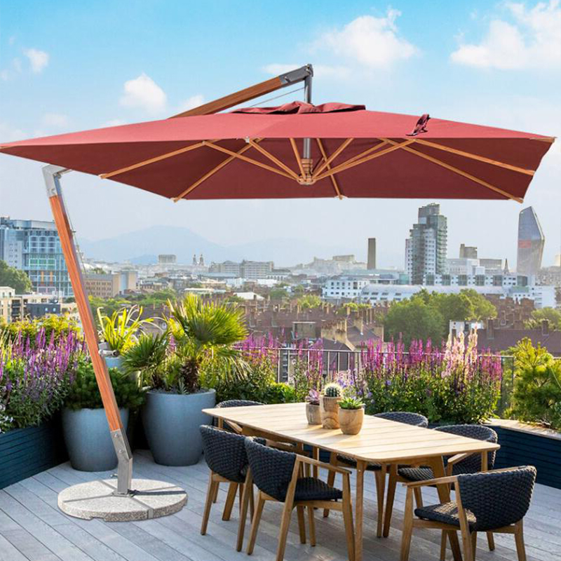Outdoor Furniture Supplier - Уличный садовый консольный зонт-парасоль для пляжа