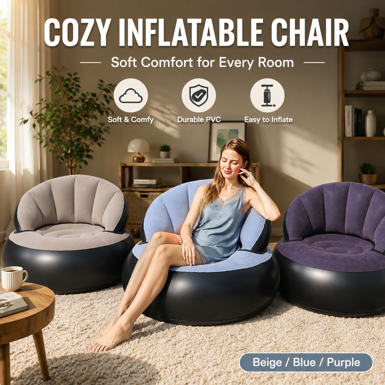 Outdoor Furniture Nearby - Надувное кресло для взрослых, комфортное кресло