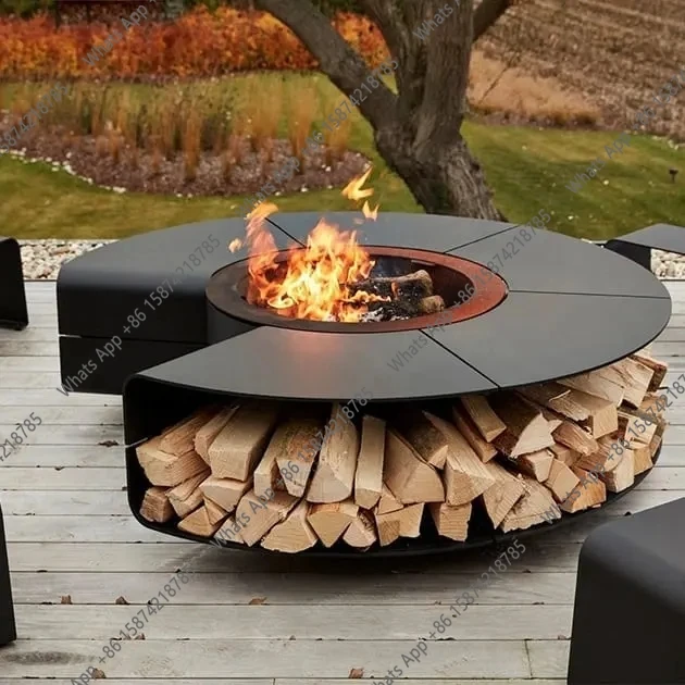 Уличный бездымный стол-очаг I  – обзор и цена Outdoor Furniture Fire Table