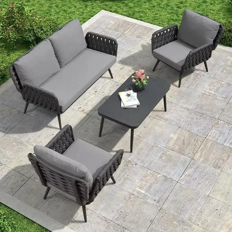 -Серый алюминиевый садовый див – обзор и цена Outdoor Furniture From China