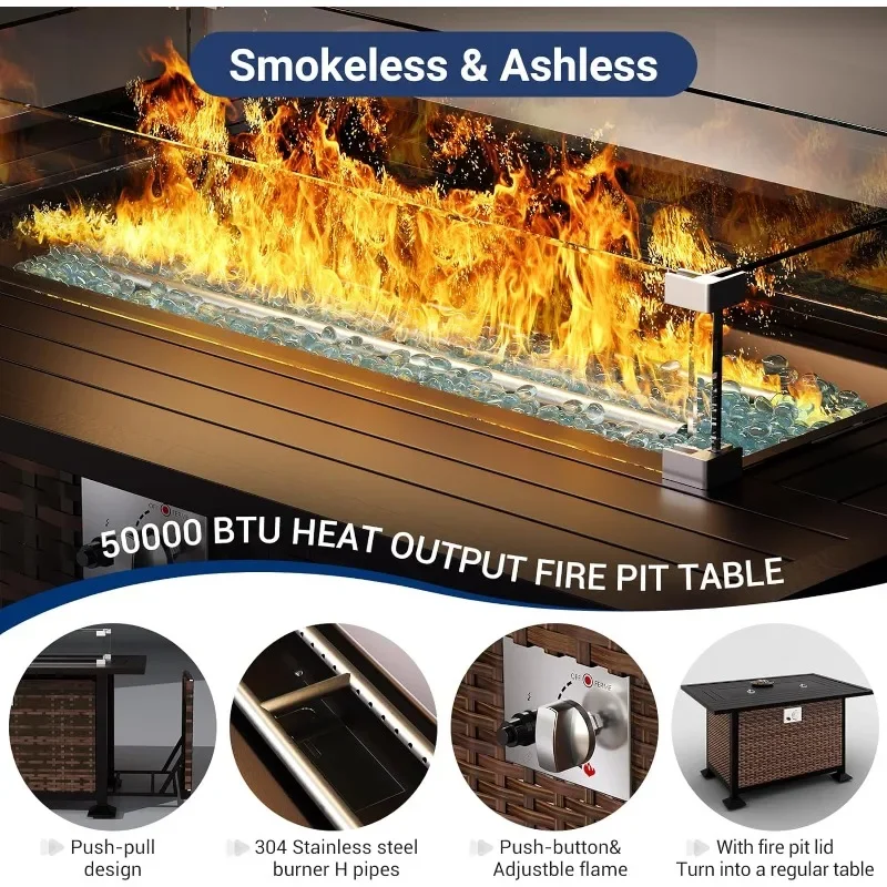 Набор мебели со столом для кос – обзор и цена Outdoor Furniture Fire Table