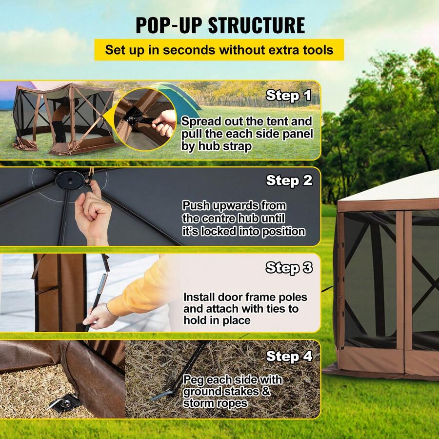 Тент-беседка с экраном, складн – обзор и цена Gazebo Pop Up