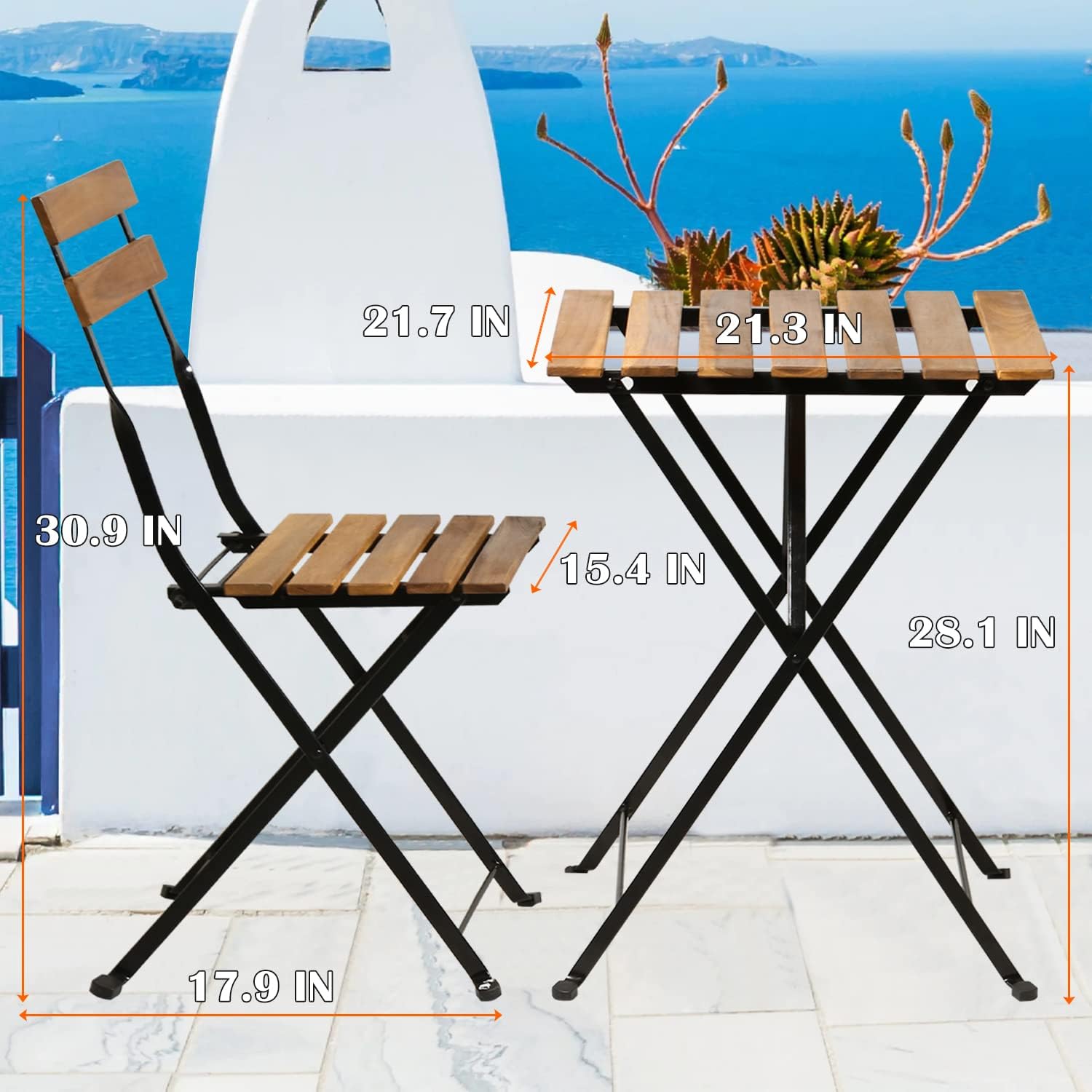 Складной комплект для патио из – обзор и цена Outdoor Furniture Wooden