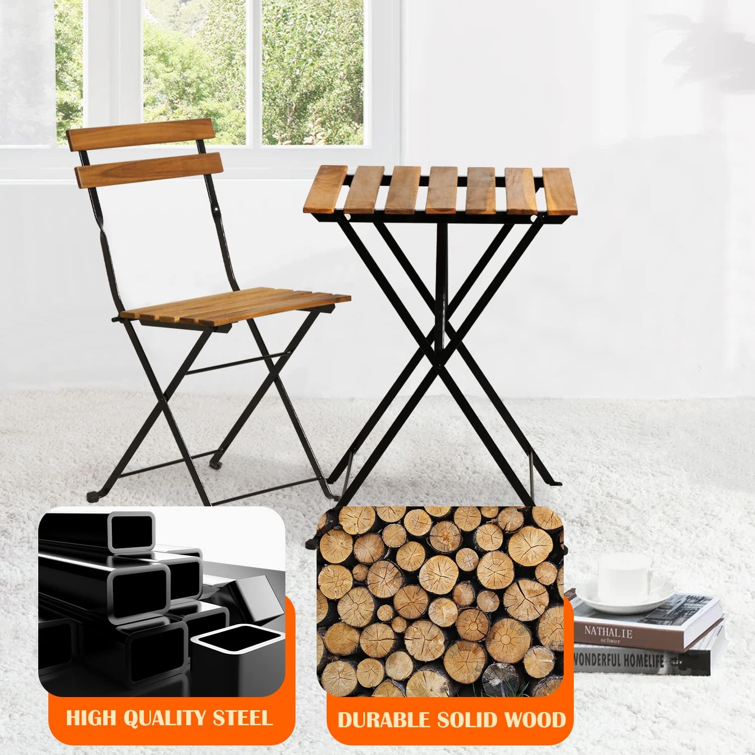 Складной комплект для патио из – обзор и цена Outdoor Furniture Wooden