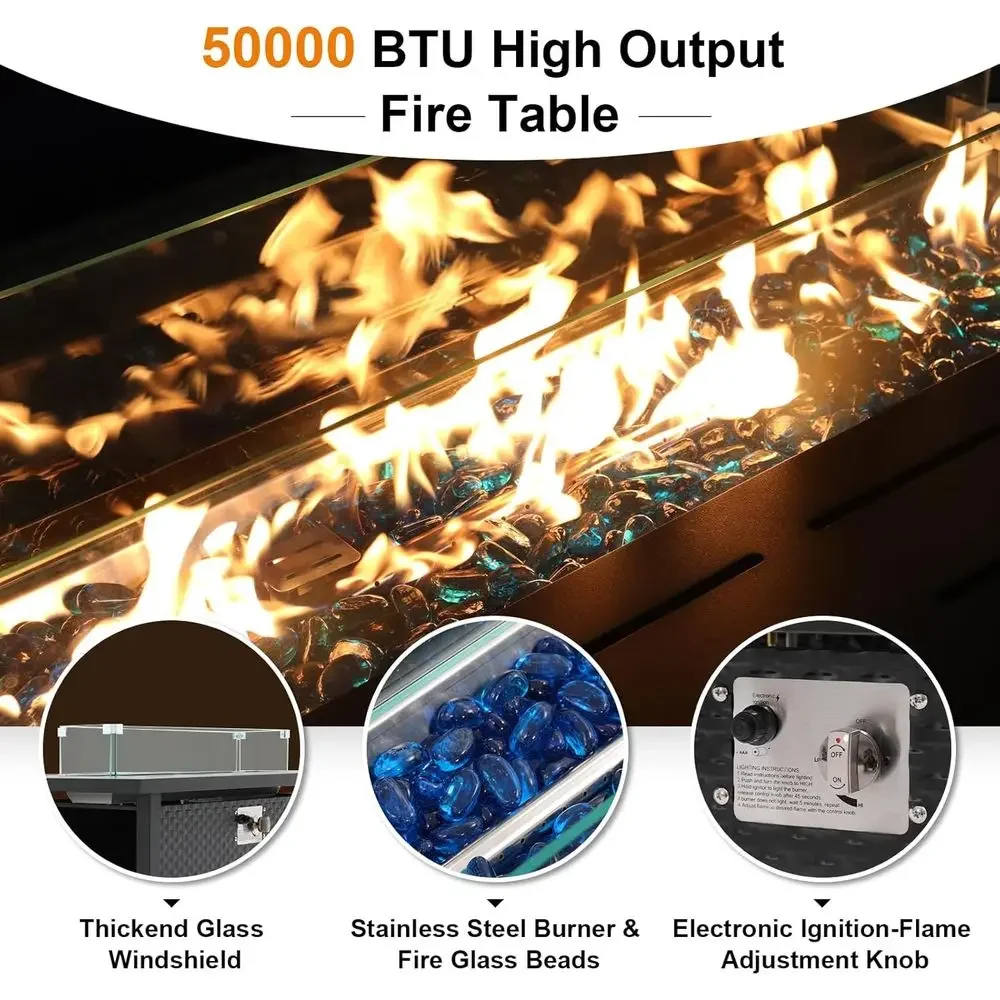 Комплект садовой мебели из 8 п – обзор и цена Outdoor Furniture Fire Table