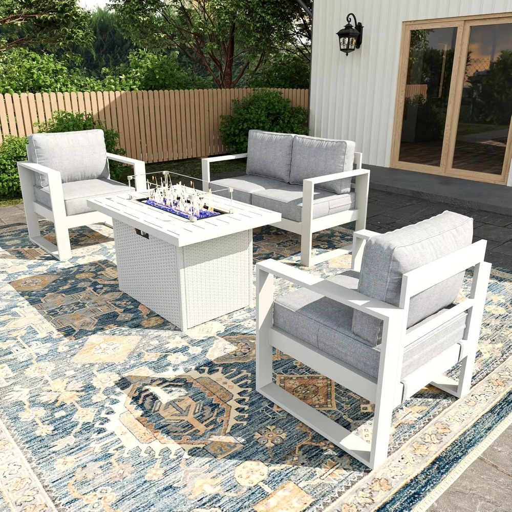 Комплект мебели для террасы и  – обзор и цена Outdoor Furniture Fire Table