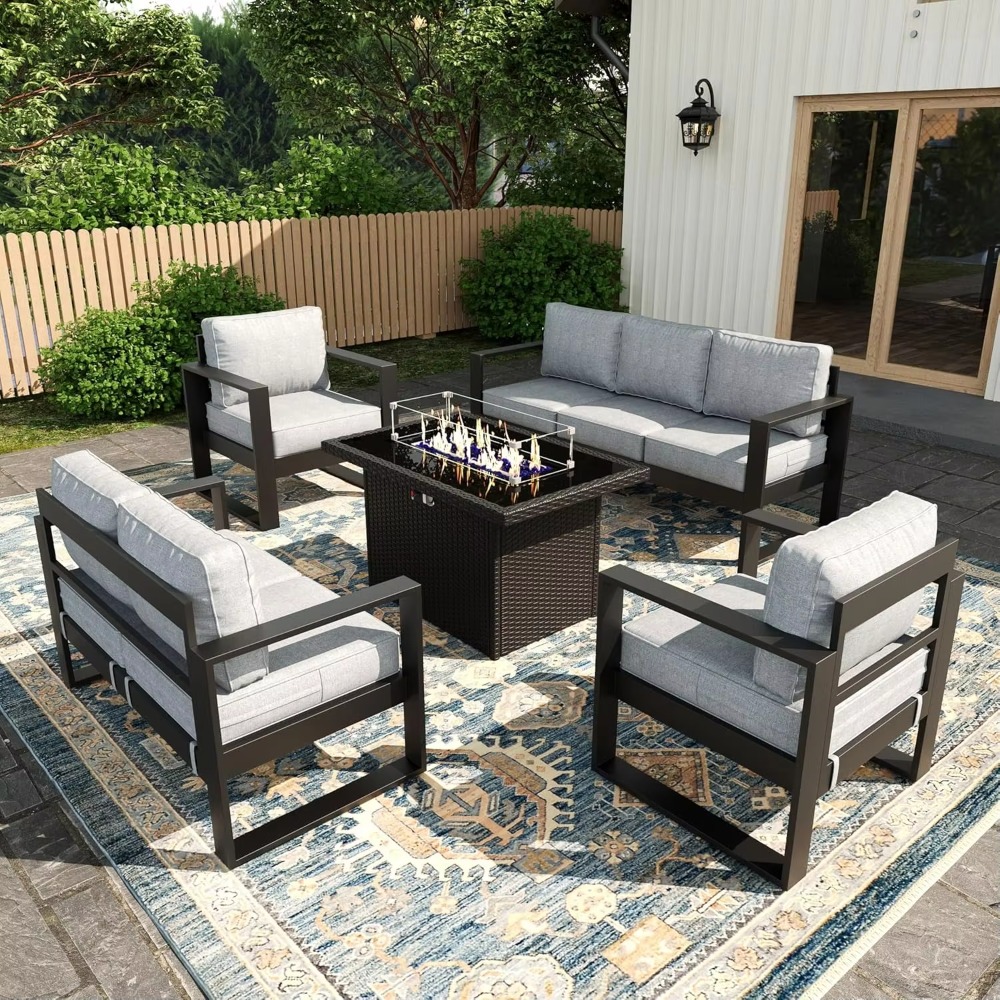 Комплект мебели для террасы и  – обзор и цена Outdoor Furniture Fire Table
