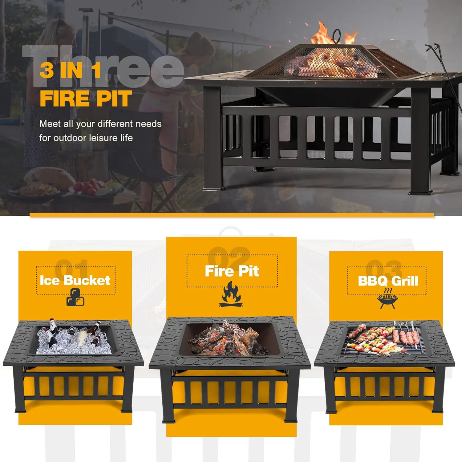 Уличный очаг-костровище, 32-дю – обзор и цена Outdoor Furniture Fire Table
