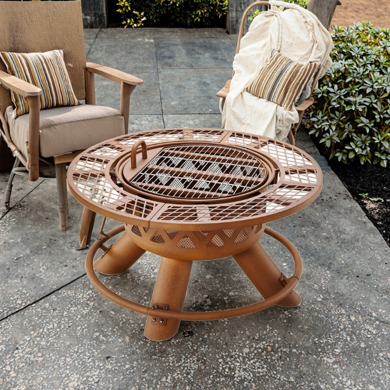 Современный уличный стальной м – обзор и цена Outdoor Furniture Fire Table