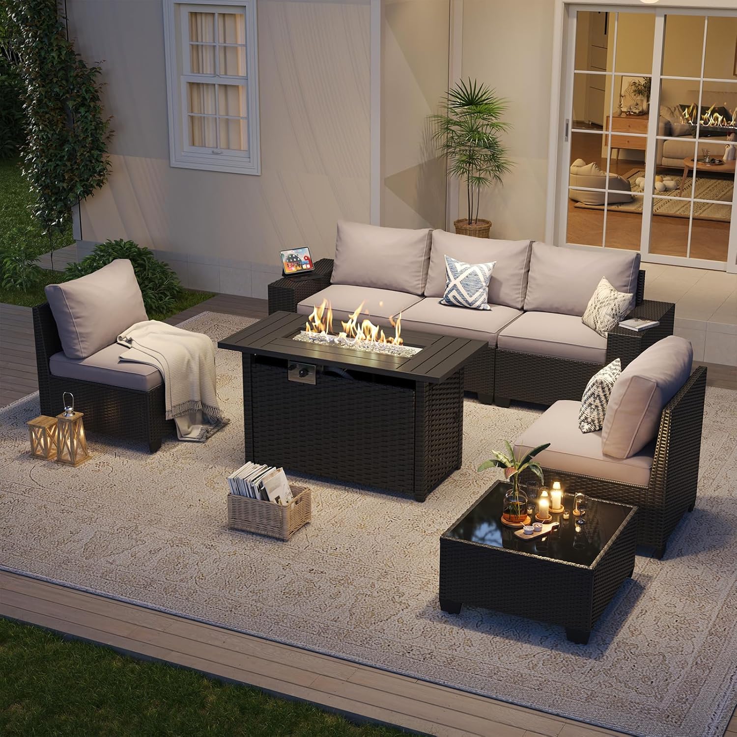 Комплект уличной мебели для па – обзор и цена Outdoor Furniture Fire Table