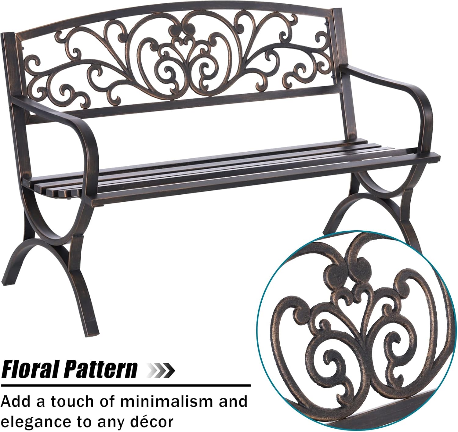 Бронзовая садовая скамья 50 дю – обзор и цена Outdoor Furniture Iron