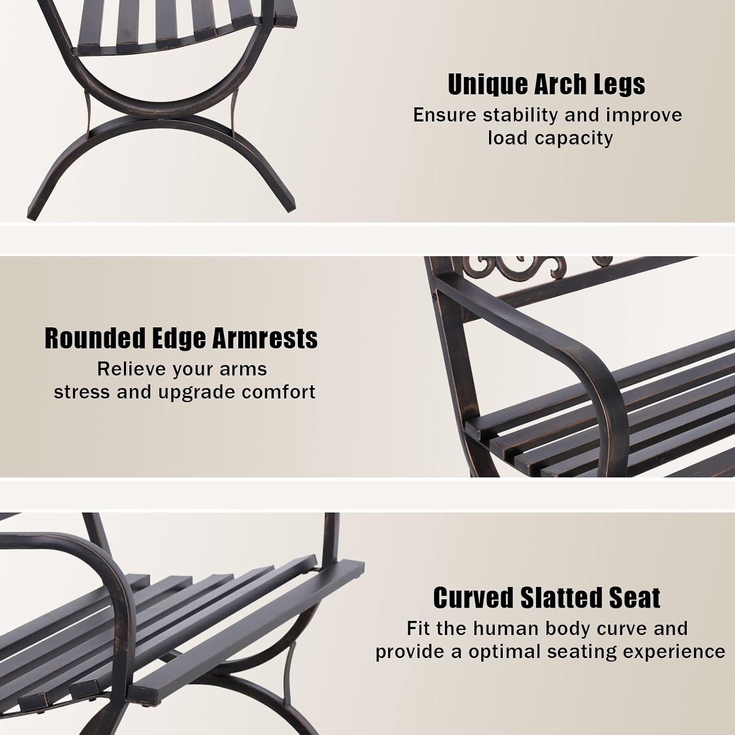 Бронзовая садовая скамья 50 дю – обзор и цена Outdoor Furniture Iron