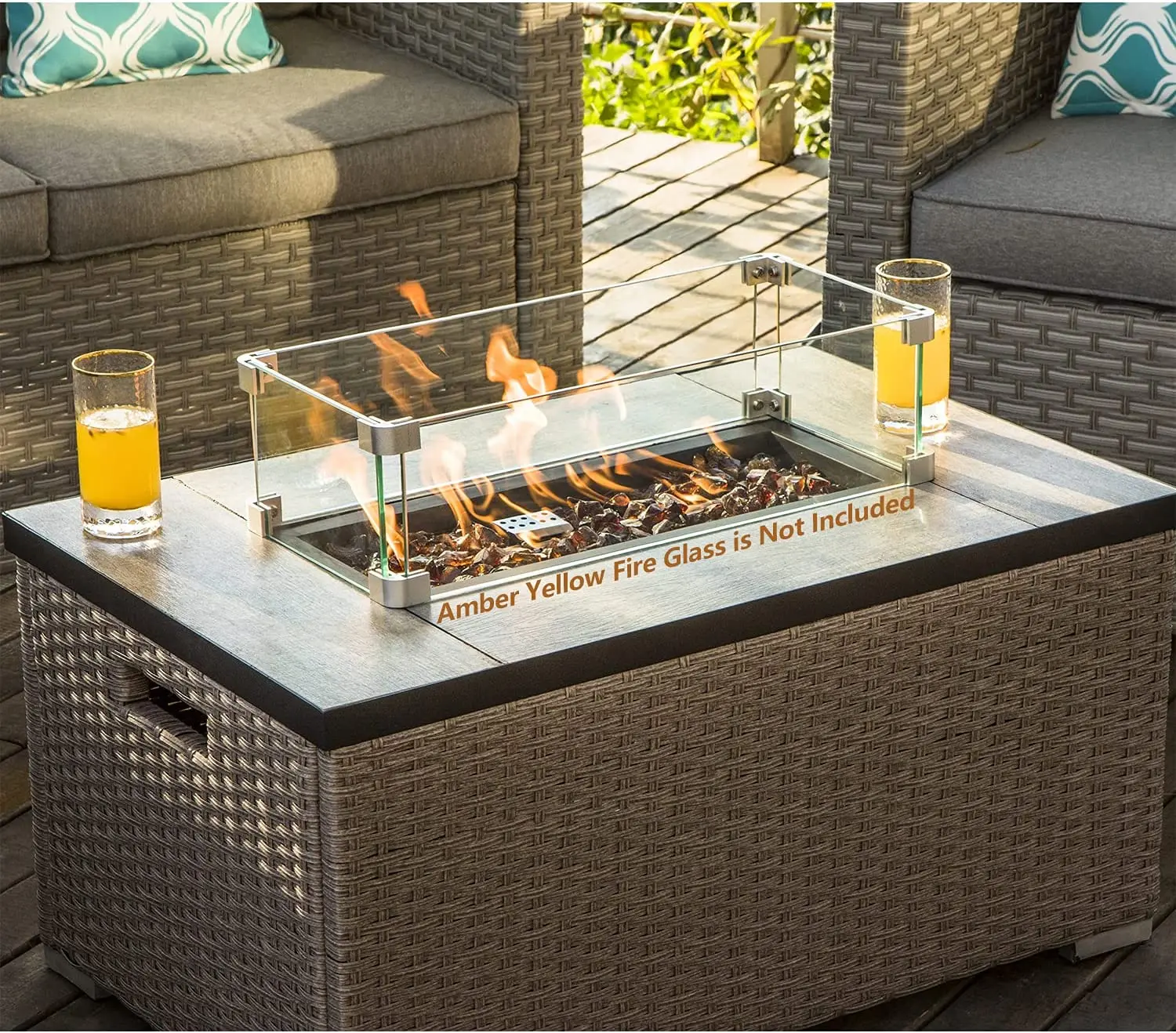 -Уличная мебель, 5-компонентны – обзор и цена Outdoor Furniture Fire Table