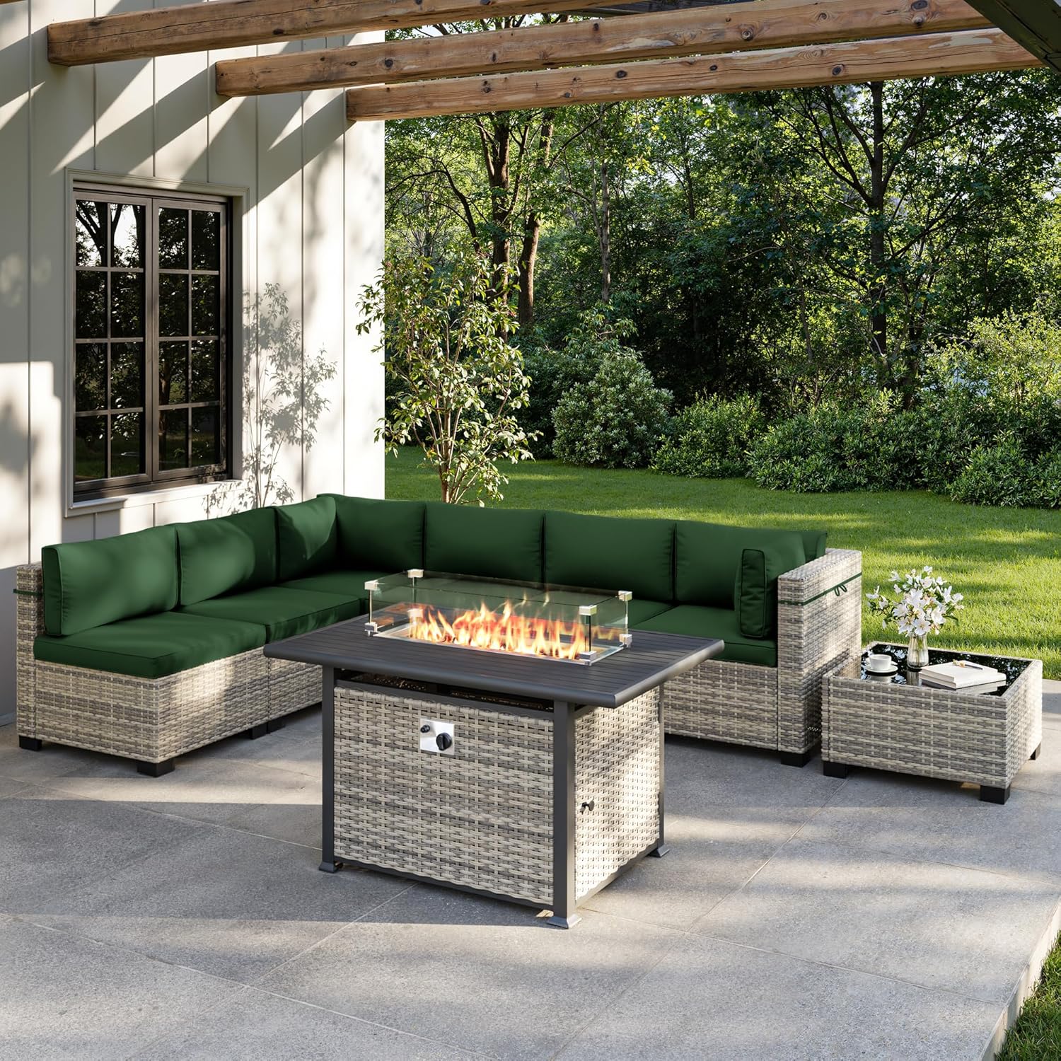 Комплект садовой мебели из 8 п – обзор и цена Outdoor Furniture Fire Table