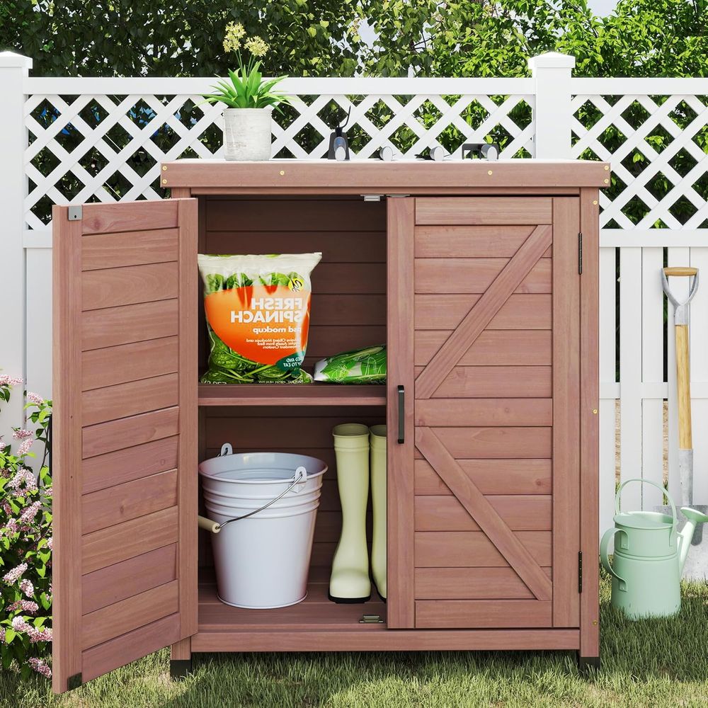 Уличный шкаф для хранения и ст – обзор и цена Outdoor Furniture Wooden