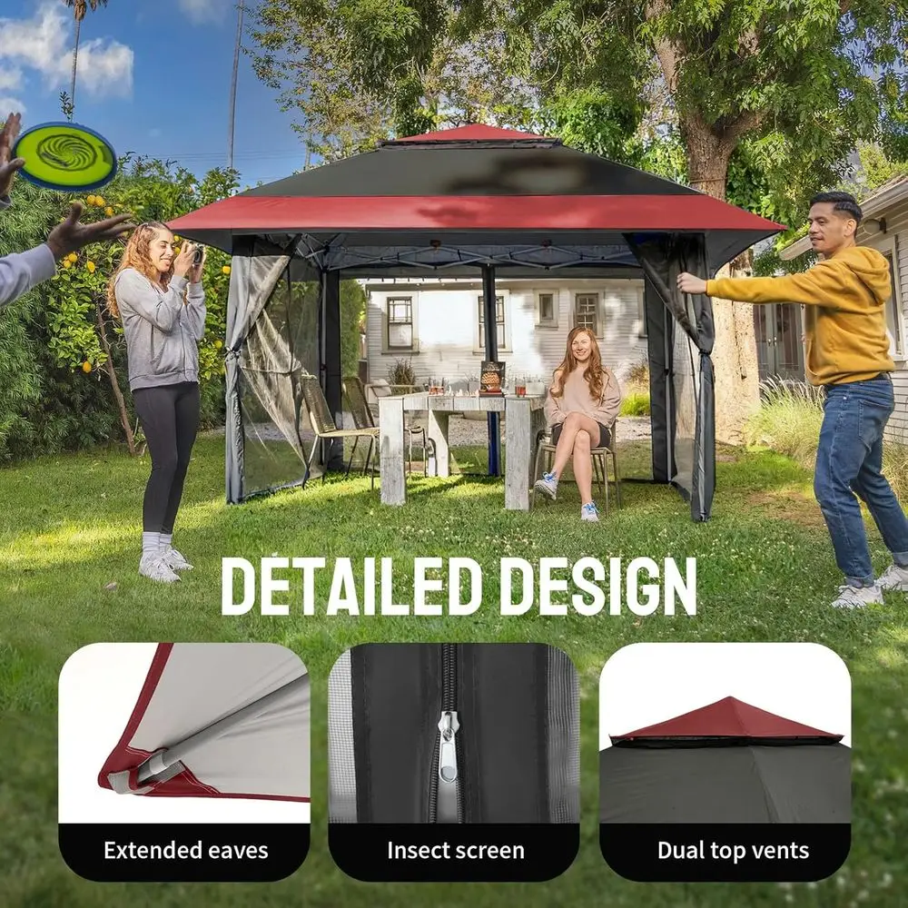 Садовый шатер-тент 13x13 футов – обзор и цена Gazebo Pop Up