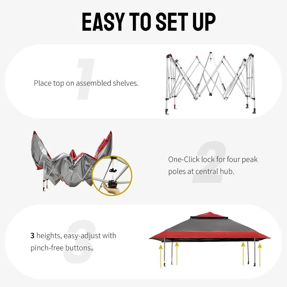 Садовый шатер-тент 13x13 футов – обзор и цена Gazebo Pop Up