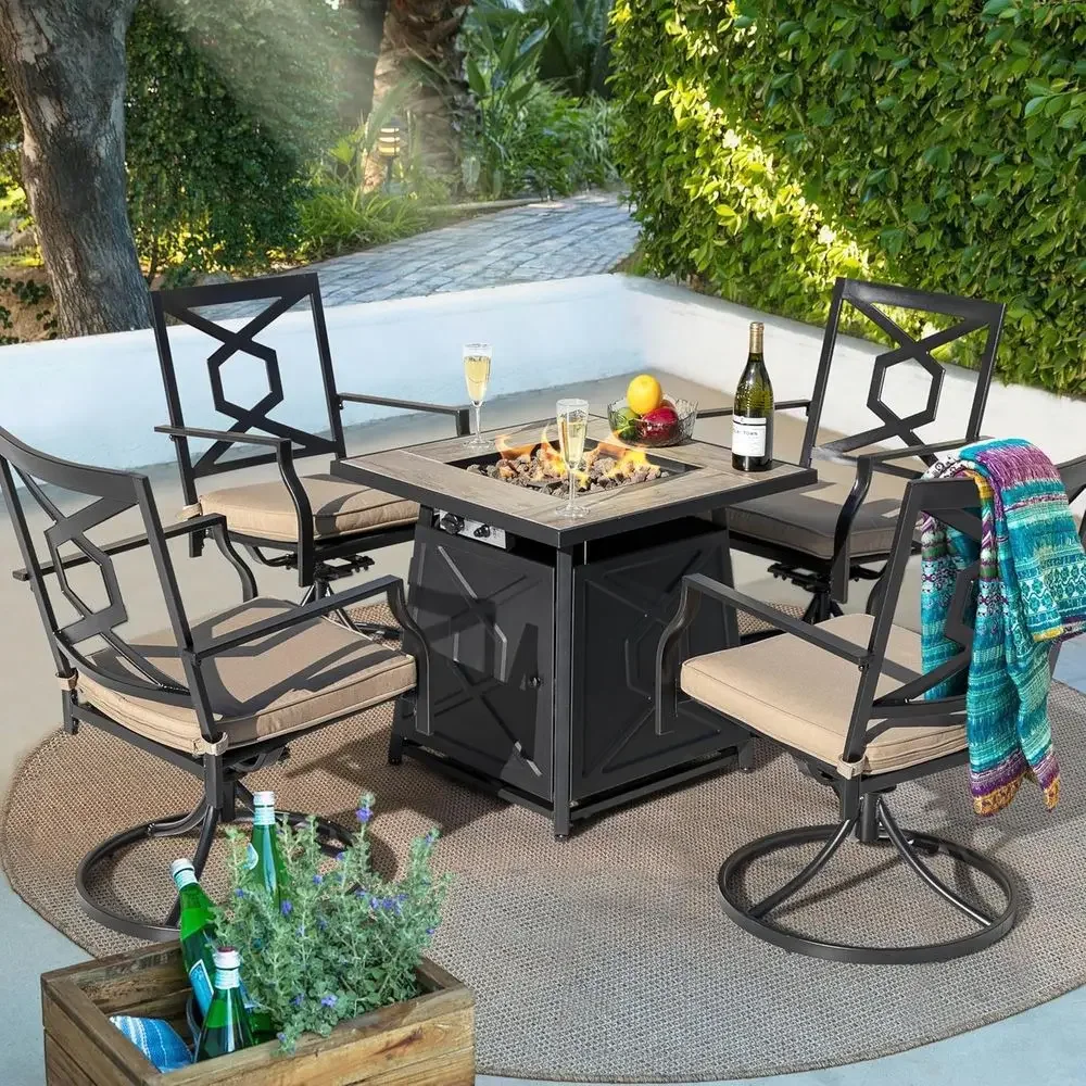 Комплект садовой мебели из 5 п – обзор и цена Outdoor Furniture Fire Table